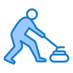 Sticker - Curling Icon