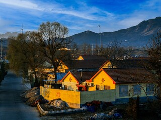 church in the mountains beautiful picture