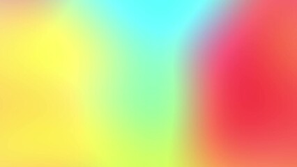 Wall Mural - red, yellow, tosca colors smooth gradient abstract motion background. color blend moving abstract bl