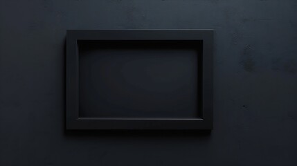 Poster - Isolated black picture frame : Generative AI