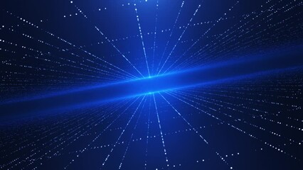 Abstract scene of futuristic cyber world, sci-fi grid, technology glowing surface, neon night scene, digital science background 4K animation, virtual reality concept.