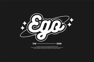 Wall Mural - alter ego typography streetwear urban fashion template for printing	