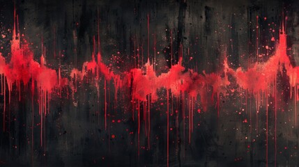 Fototapete - Design blood splatter overlays with transparent backgrounds, allowing for easy