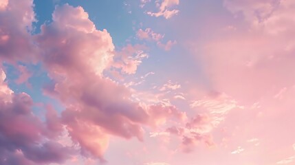Canvas Print - Gorgeous Panorama twilight sky and cloud at morning background image : Generative AI