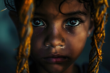 Canvas Print - Celebrate Human Rights Day by taking a stand against child violence and trafficking