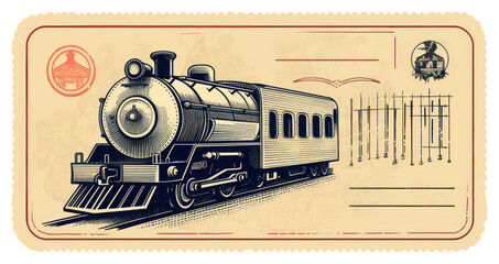 Poster - PNG Train transportation locomotive vehicle.