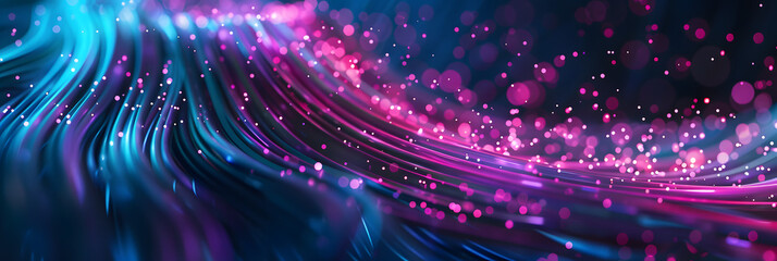Abstract background of fiber technology lights