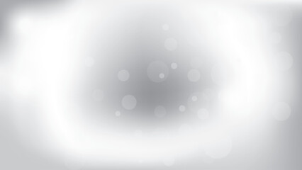 Wall Mural - Abstract white and gray color background, bokeh light pattern. Vector illustration.