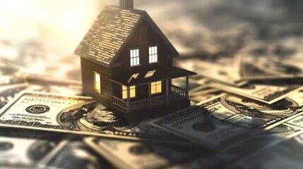 Aufkleber - Savvy investor meticulously real estate weighs interest rates investment opportunities and loan options seeking to maximize their financial wellbeing banking buy debt money mortgage bu : Generative AI