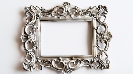 Aufkleber - Antique frame isolated on white background : Generative AI