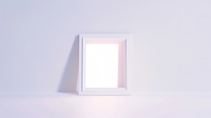 Aufkleber - photo frame card isolated on the white backgrounds : Generative AI