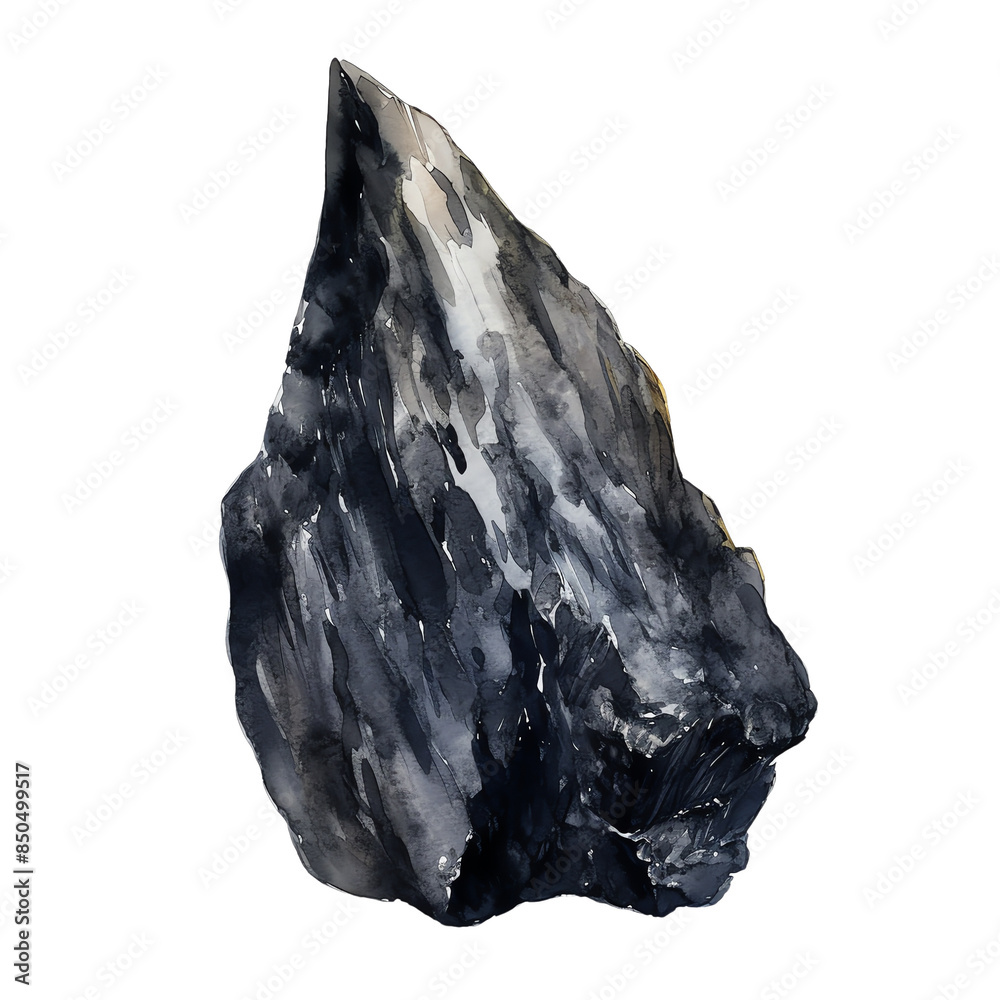 High-resolution image of a dark, jagged rock, showcasing detailed ...
