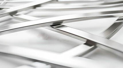 Aufkleber - Metal frame isolated on white background : Generative AI
