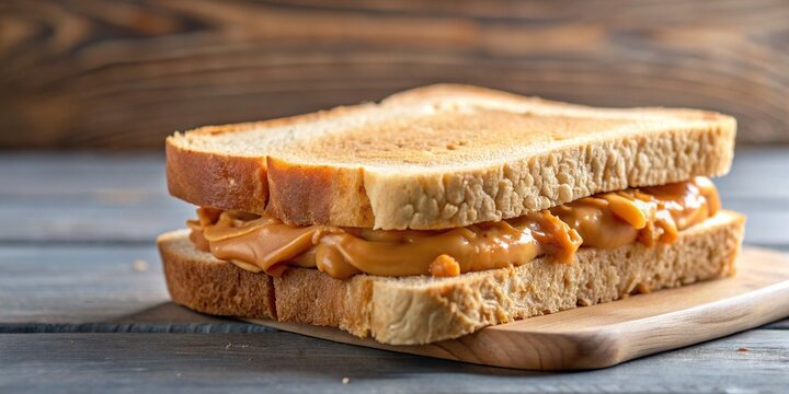 Peanut butter sandwich on background, peanut butter, sandwich, bread, snack, lunch, peanut, spread, creamy, delicious, food
