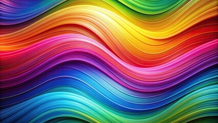 Wall Mural - Colorful wave abstract background with vibrant and flowing colors, wave, abstract, background, colorful, vibrant, flowing