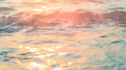 Aufkleber - Beautiful sunset on the beach and sea  Vintage Filter : Generative AI
