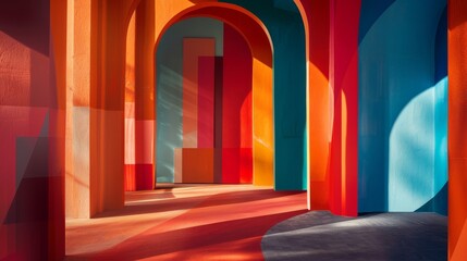 Wall Mural - Light shadow and vibrant hues converge inspired by Diwali celebrations backdrop