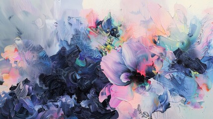 Pastel hues and inky black splashes creating a stunning Black Friday dreamscape