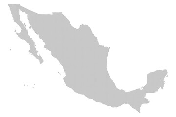 Wall Mural - Mexico map with a dotted pattern vector illustration