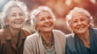 © NatasaAdzic - Three elderly female friends having good time together. Generated with Ai