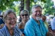 © Inigo - Portrait of a happy senior couple at a park in the summer
