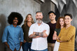 © C Pendl�/peopleimages.com - Creative agency, portrait and team with diversity, leadership and confidence in office for cooperation. Employees, collaboration and group of people with management as small business for design work