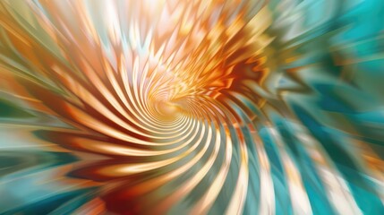 Aufkleber - Blurred backdrop with vintage geometric design spiral pattern wavy wallpaper and dynamic artwork for themed projects postcards posters or advertisements