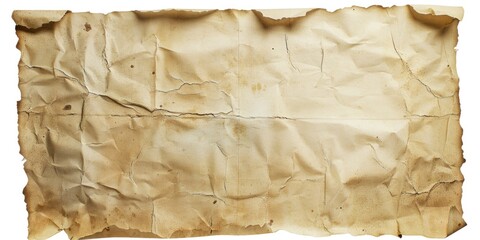 Poster - A worn out piece of paper with visible stains