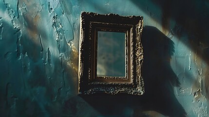Aufkleber - Isolated Photo Frame Wooden Antique Photo Frame : Generative AI