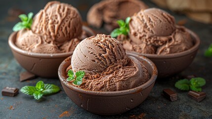 Poster - chocolate ice cream