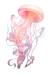 Canvas Print - PNG Jellyfish invertebrate underwater chandelier