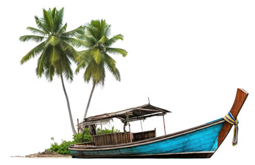 Canvas Print - png thai boat land outdoors.