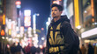 © Flash Studios - Shinjuku Nightlife: Japanese Man in Trendy Utility Wear
