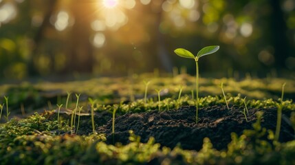 Enviromentally sustainable company target in 2024. Carbon neutral and net zero concept. Reducing carbon footprint. Decreasing CO2 emissions target. Limit climate change and global warming