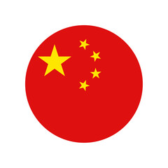 Sticker - Round China flag icon