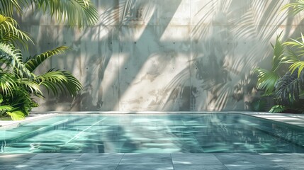 background of pool