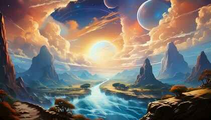 Canvas Print - Genesis 1:7