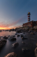 Wall Mural - lighthouse on the beach