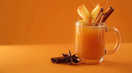 Sticker - Warm Apple Cider with Cinnamon Sticks