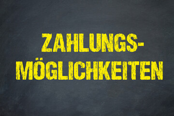 Poster - Zahlungsmöglichkeiten	