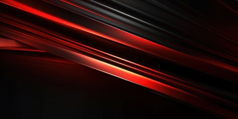 Wall Mural - Abstract Red and Black Diagonal Lines
