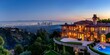 © Ян Заболотний - Aerial view of a luxurious mansion in Los Angeles with scenic city views. Concept Luxury Real Estate, Aerial Photography, Los Angeles, Mansion, City Views