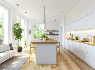 modern kitchen interior