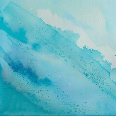 Wall Mural - Abstract Blue Watercolor Background