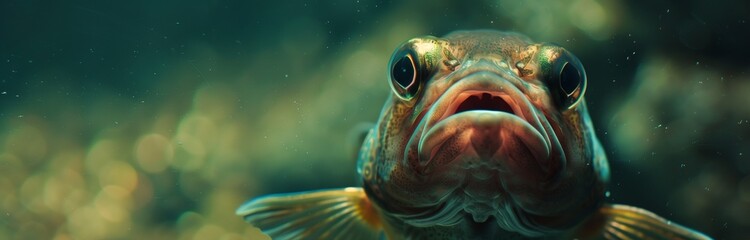 close up of a funny fish with big eyes