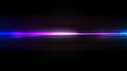 Wall Mural - abstract purple and blue light streaks on black background