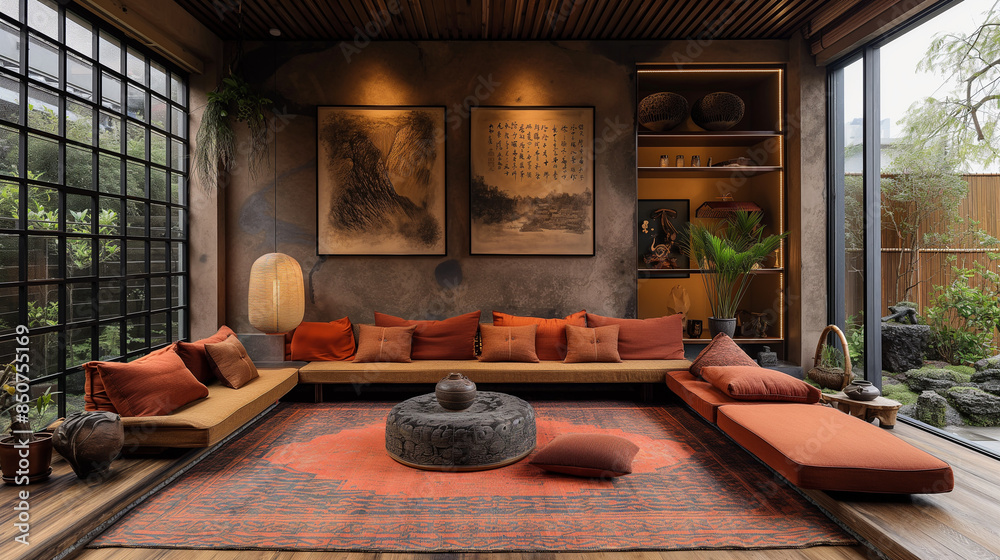 Tang Style Interior Interior design, meditation space, Tang,black pink ,Vincent Van Duysen ...