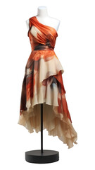 Sticker - PNG Mannequin dress fashion gown.