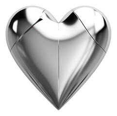 Wall Mural - PNG Heart breaking icon shape jewelry white white background.