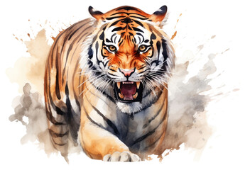 Sticker - PNG Tiger wildlife animal mammal.